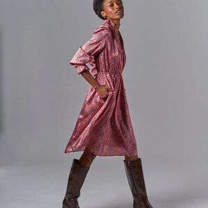 Tucker Stella dress Paloma Spots size M stretch silk